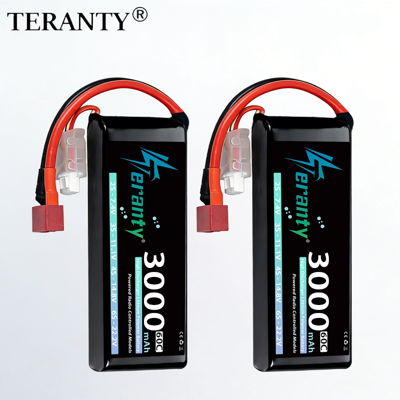 Drone Gimbal Controller - TERANTY 2S 3000mAhリポバッテリー 7.4V 60C 7.6V
