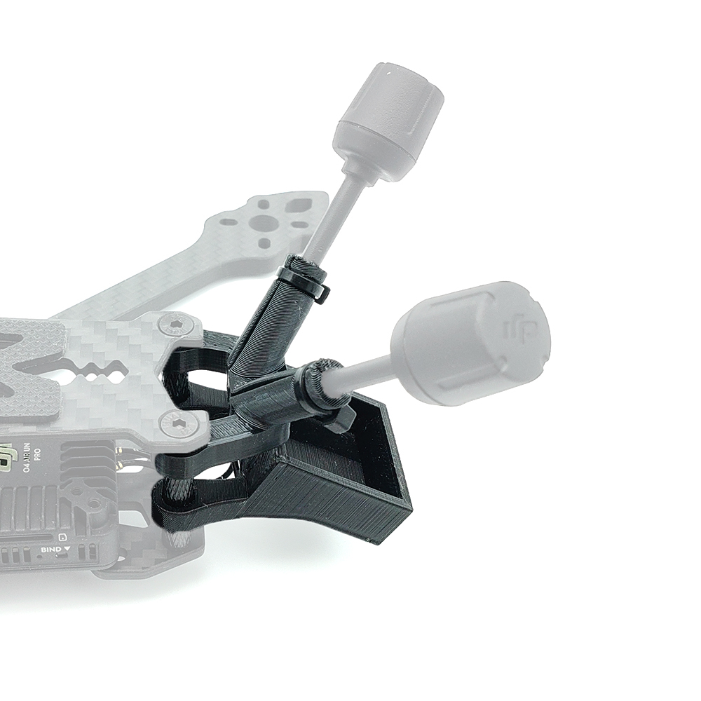 Drone Gimbal 2 Axis - O4 ProユニバーサルアンテナマウントホルダーGPSモジュール固定ブラケットシート3Dプリントパーツ20-30mmテール間隔 DJI O4pro UFL用