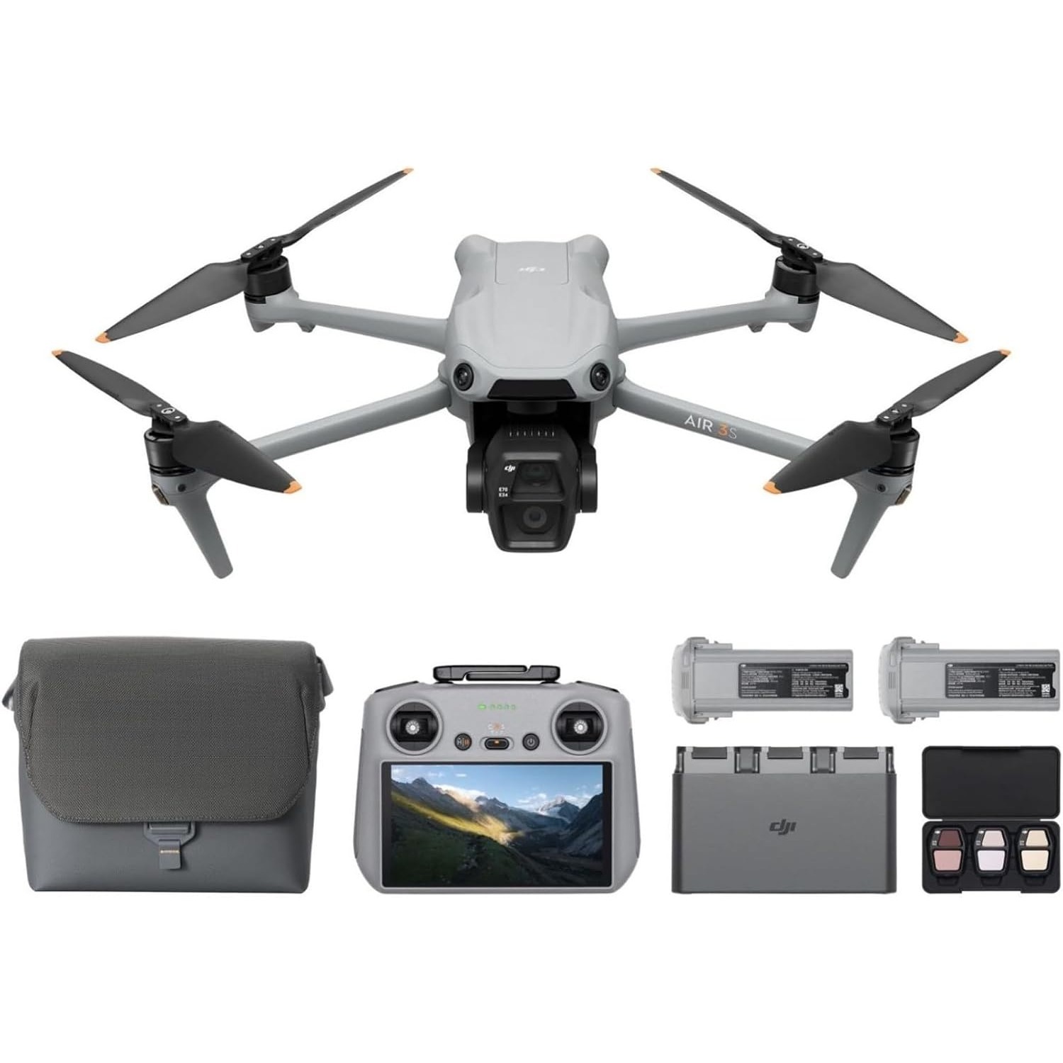 DJI Air 3S Fly Moreコンボ（RC 2スクリ - Drone Gimbal 2 Axis のレビューと価格