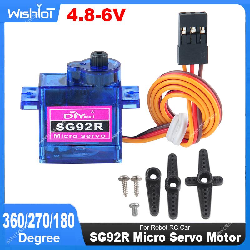 SG92R マイクロサーボモーター 4.8-6V 360/2 - Drone Gimbal Controller のレビューと価格